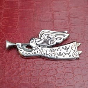 James Avery Sterling Silver Angel Brooch Pin